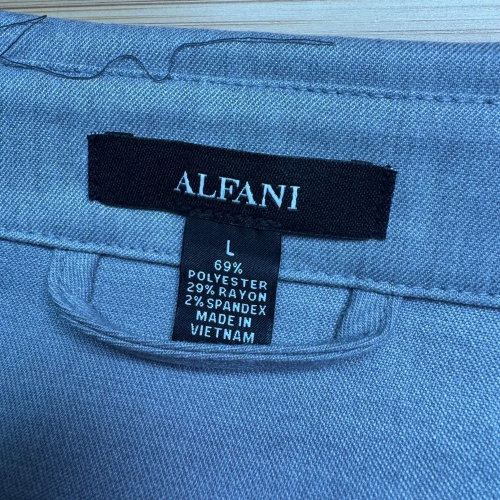 Alfani Mens Clean One Pocket‎ Heathered Shirt Jacket Casual Grey L 100185384MN